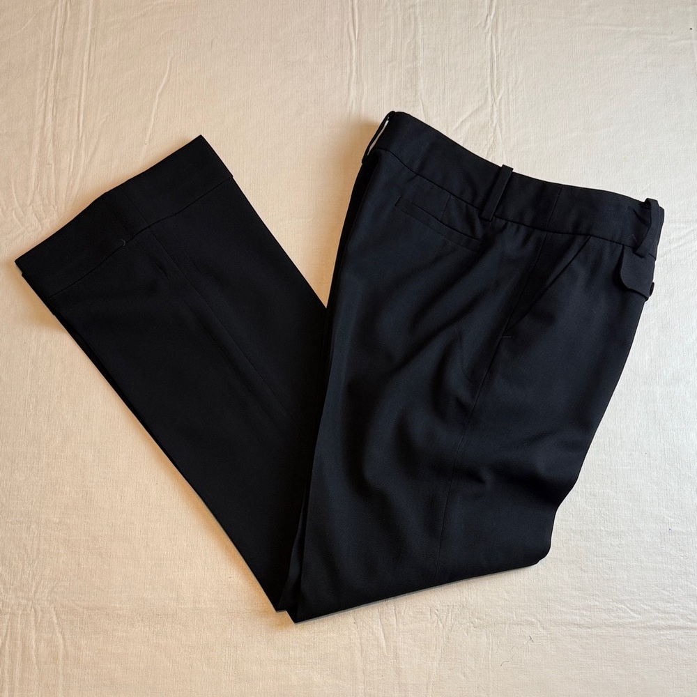Banana Republic Wonen's Black Martin Fit Stretch Cuffed Dress Pants Size 6P